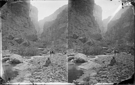 NEAR JUNCTION WTIH GRAND CANYON OF THE COLORADO RIVER, WALLS 2500 FEET (PROJECTING ROCK), OR GRAND GULCH, ARIZONA - NARA - 523968 photo