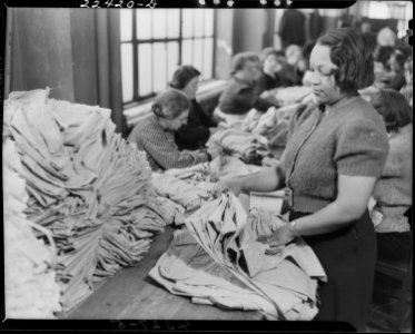 New York, New York. Works Progress Administration (WPA) sewing shop at 475 Tenth Avenue, New York City. - NARA - 518269 photo