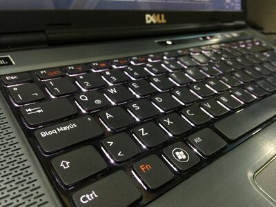 Illuminated keyboard keyboard laptop windows keyboard photo