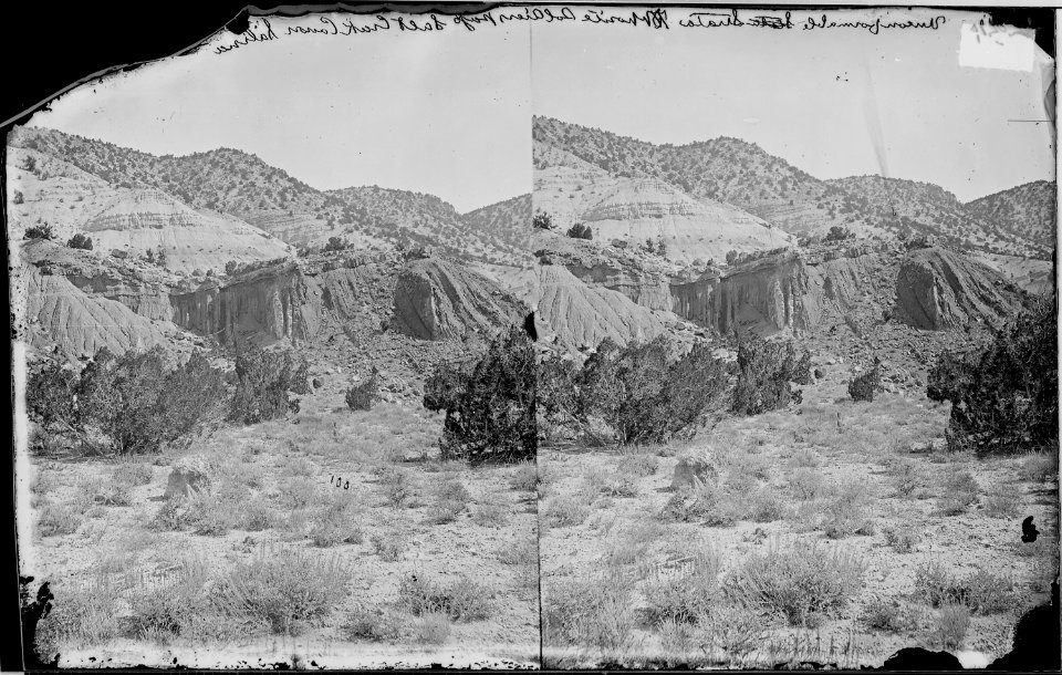 NON-CONFORMABLE STRATA, SALINA CANYON OPPOSITE SOLDIERS GAP, SALT CREEK CANYON, UTAH - NARA - 524004 photo