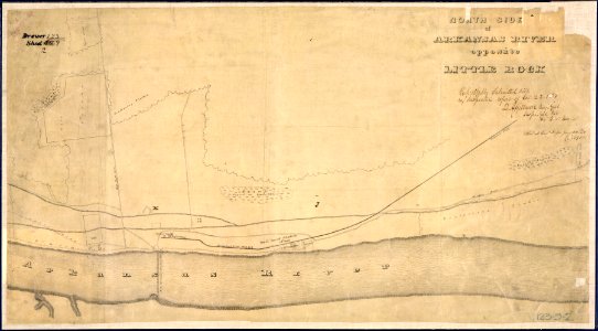 North Side of Arkansas River opposite Little Rock - NARA - 305762