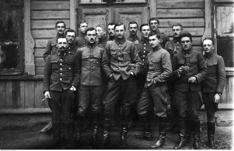 Oficerowie 6 batalionu Legionów Polskich w Branowiczach (22-159)
