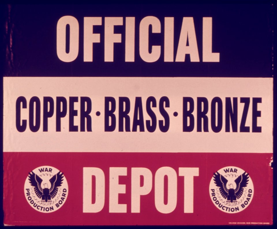 OFFICIAL DEPOT - COPPER BRASS BRONZE - NARA - 515101