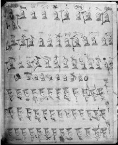 Oglala artwork. Possibly an alphabet^ - NARA - 523679