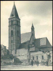 Olesno, kosciol na Starym Miescie 1949 (48606044)