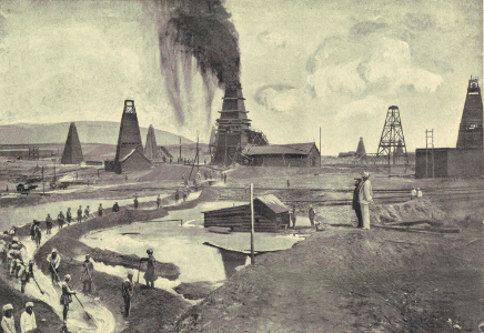 Oil wells in Baku, Azerbaijan b10154140 016 tif t435gf27m