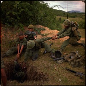 Operation Oregon, a search and destroy mission conducted by an infantry platoon of Troop B, 1st Reconnaissance... - NARA - 530613
