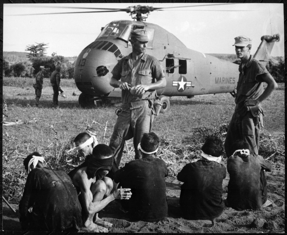 Operation Starlight, a U.S. Marine Corps search and destroy operation south of Chu Lai. Viet Cong casualties stood at 59 - NARA - 541868