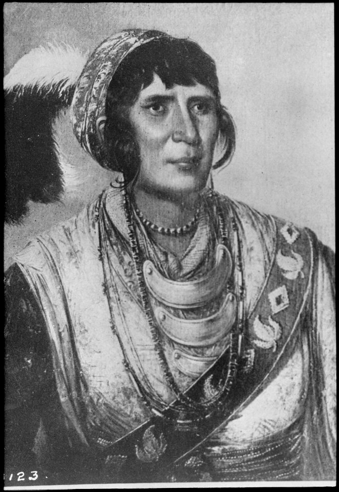 Oseola (As-se-he-ho-lor, Black Drink), a Seminole, bust-length, 1837 - NARA - 530983