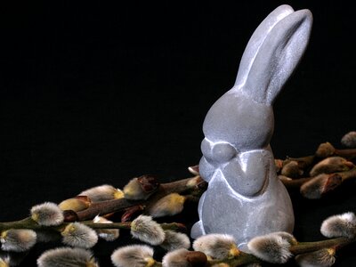 Modern hare easter bunny