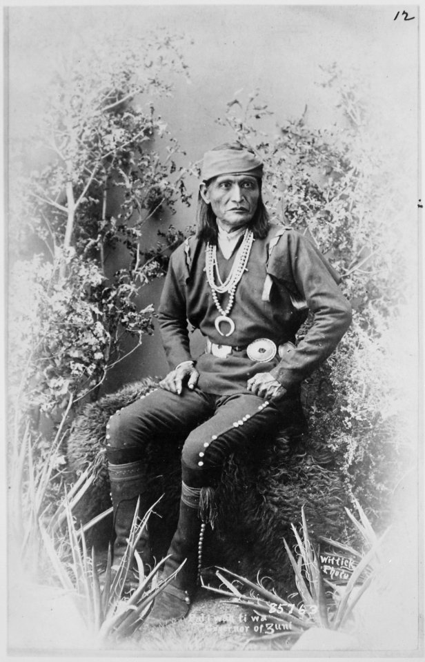 Paliwahtiwa, Governor of Zuni, full-length, seated - NARA - 530901