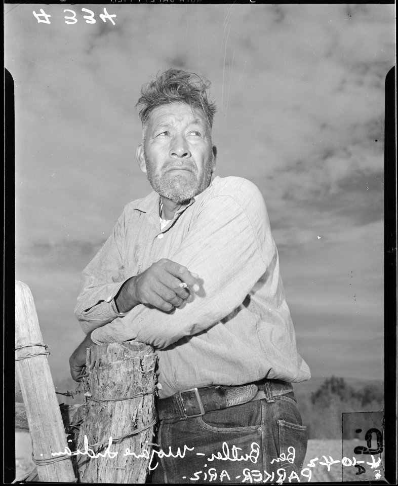 Parker, Arizona. Ben Butler, a Mojave and the most successful farmer on the Colorado River Indian R . . . - NARA - 536268