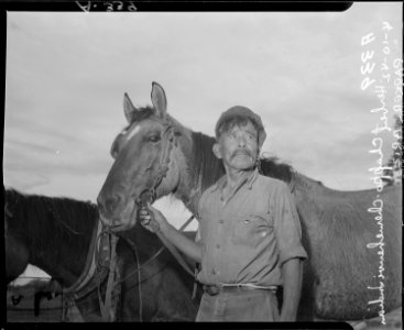 Parker, Arizona. Henry Chappo, Chemehuevi Indian. Colorado River Indian Reservation is the site of . . . - NARA - 536273 photo
