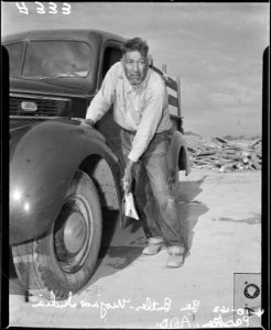 Parker, Arizona. Ben Butler, a Mojave and the most successful farmer on the Colorado Indian Reserva . . . - NARA - 536267