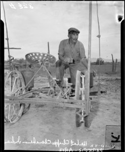 Parker, Arizona. Henry Chappo, a Chemehuevi Indian. Colorado River Indian Reservation is site of o . . . - NARA - 536272