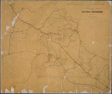 Part of the map of the Battlefield of South Mountains (sic), Sept. 14th, 1862. Shewing the Positions of the Forces... - NARA - 305580
