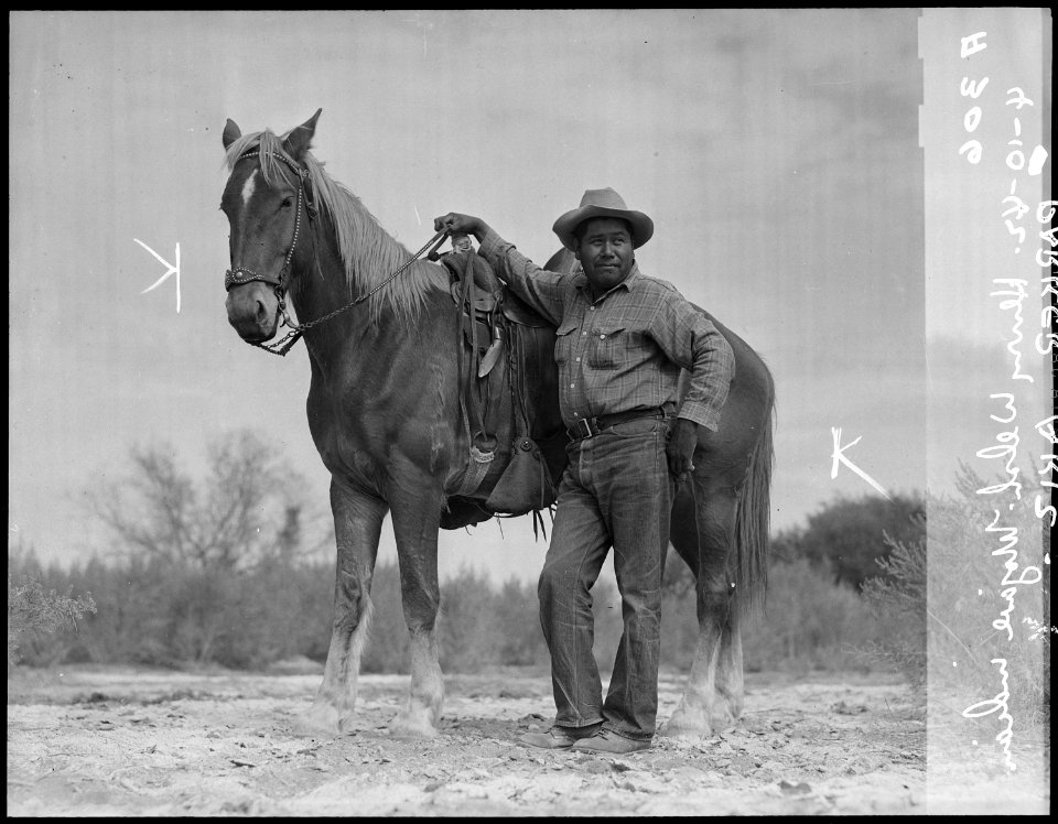 Parker, Arizona. Henry Welsh, Mojave Indian and chairman of the tribal council on the Colorado Rive . . . - NARA - 536245