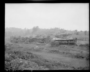 Part of company housing project. Some of the buildings shown are rented free to miners. Louise Coal Company, Louise... - NARA - 540314 photo