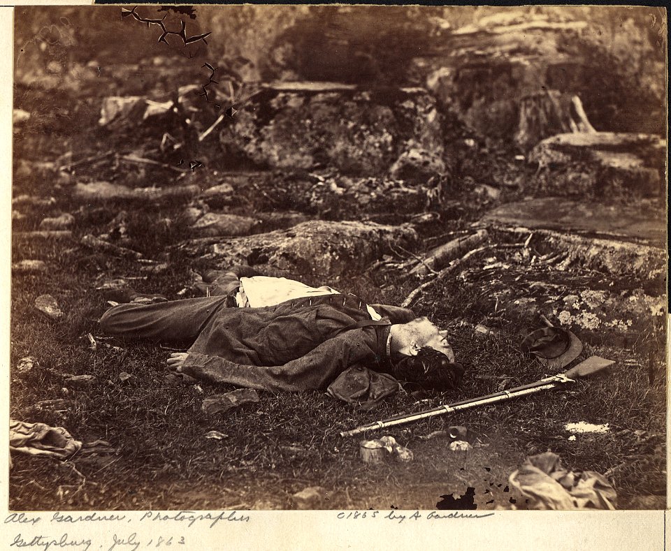 Pennsylvania, Gettysburg. A Sharpshooter's Last Sleep - NARA - 533314