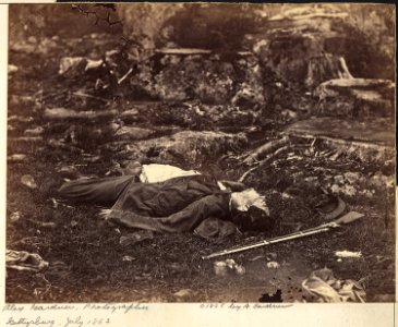 Pennsylvania, Gettysburg. A Sharpshooter's Last Sleep - NARA - 533314