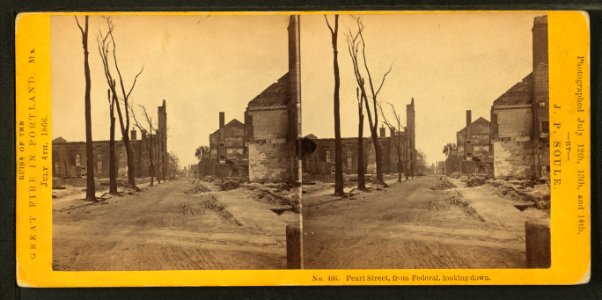 Pearl Street, from Federal, looking down, by John P. Soule 4
