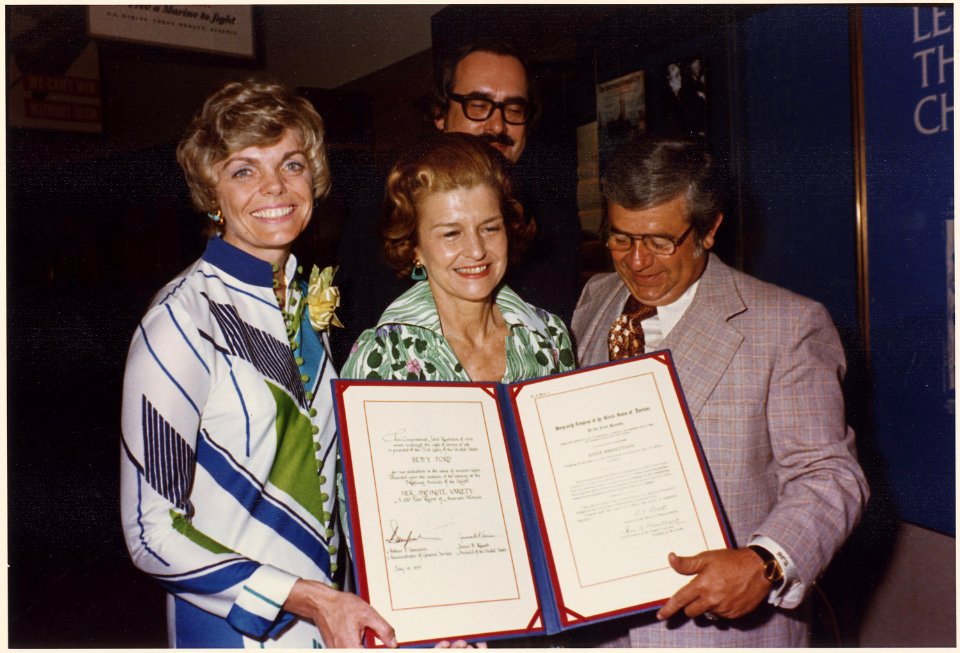 Photograph of First Lady Betty Ford Attending the International Women's Year Reception at the National Archives with... - NARA - 186814