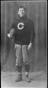 Photograph of Jim Thorpe Standing in His Carlisle Indian School Football Uniform, 1909 - 1909 - NARA - 519348