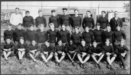 Photograph of Grand Rapids South High School 1930 Football Team, Grand Rapids, Michigan - NARA - 186894 photo