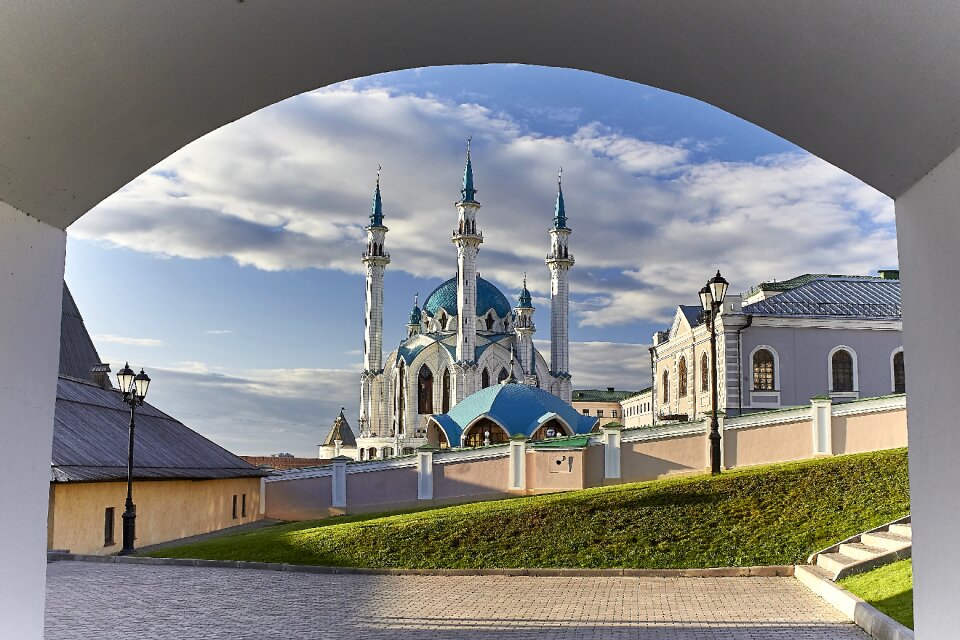 Russia the kremlin qolsharif mosque