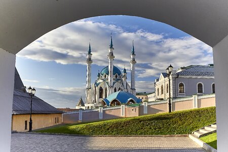 Russia the kremlin qolsharif mosque