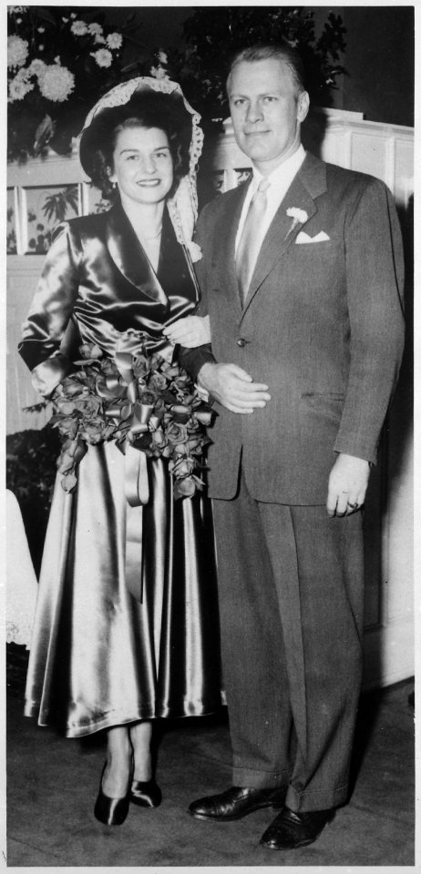 Photograph of Gerald R. Ford and Betty Ford in Front of the Ambo in Grace Episcopal Church in Grand Rapids, Michigan... - NARA - 186891 photo