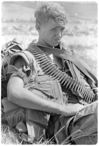 Photograph of Private First Class Russell R. Widdifield in Vietnam - NARA - 532493 photo