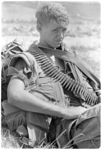 Photograph of Private First Class Russell R. Widdifield in Vietnam - NARA - 532493