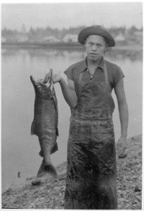 Photograph of Quinaielt Indian Johnnie Saux, 1936 - NARA - 519172