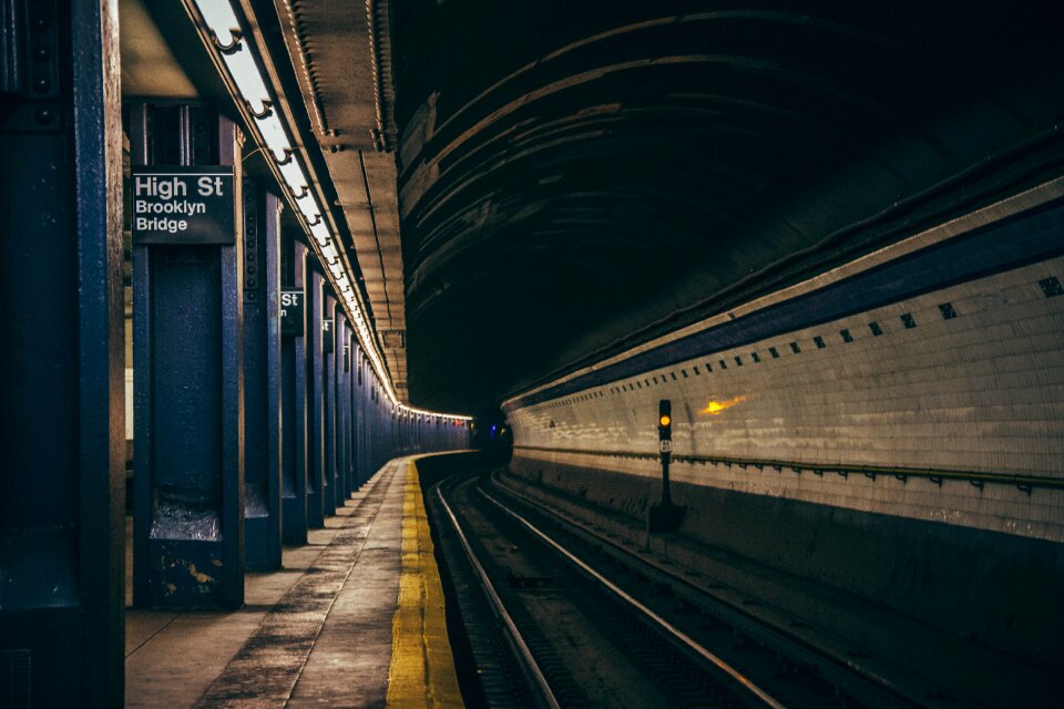 Manhattan metro commute photo
