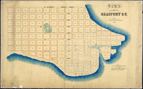 Plan of the City of Beaufort, S.C., as allotted by U.S. Tax Commissioners for the District of South Carolina... - NARA - 305619