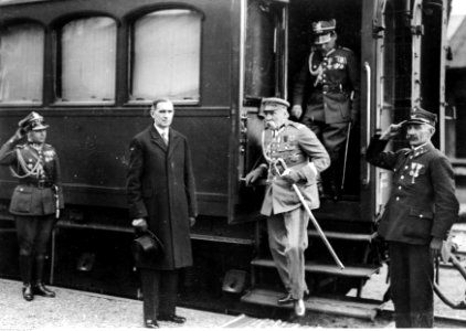 Pobyt marszałka Józefa Piłsudskiego w Bukareszcie w drodze powrotnej z Egiptu. (22-357-1)