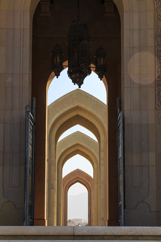 Religious arabic brown mosque