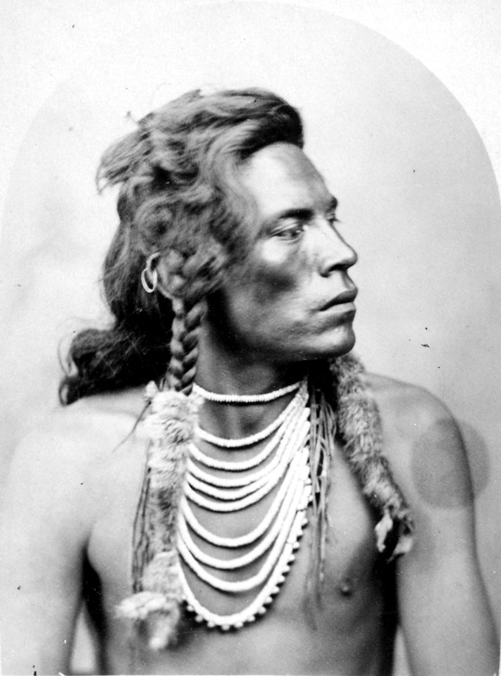 Portrait of Curley, A Crow Indian Scout with the Seventh Cavalry at the Battle of the Little Bighorn - NARA - 533090 edit