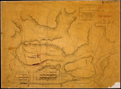 Positions of Humphreys' Division, Battle of Fredericksburg, Decr. 13th...(and) Decr. 14th, 15th & 16th, 1862. - NARA - 305592