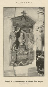 Pomnik J. I. Kraszewskiego w kościele Św. Krzyża (52978) photo