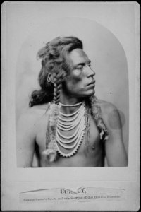 Portrait of Curley, A Crow Indian Scout with the Seventh Cavalry at the Battle of the Little Bighorn - NARA - 533090 photo