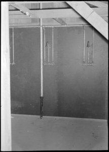 Poston, Arizona. Typical shower facilities at this War Relocation authority center for evacuees of . . . - NARA - 536322 photo
