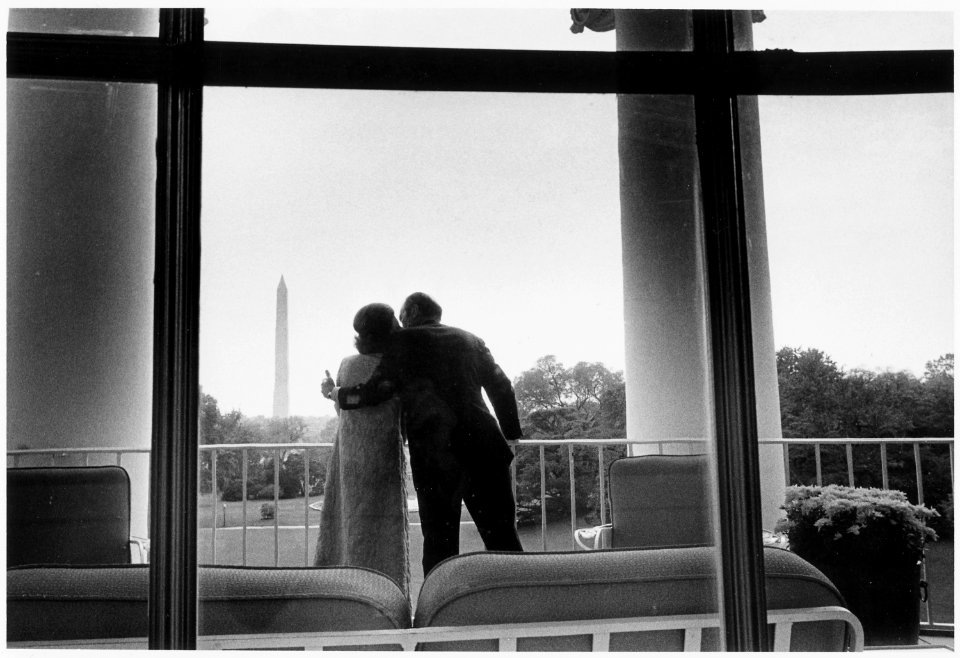 President and Mrs. Ford Kiss to Mark Their 26th Wedding Anniversary - NARA - 186778