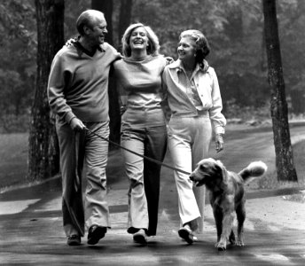 President and Mrs. Ford with Susan and Liberty - NARA - 186835 (cropped1)