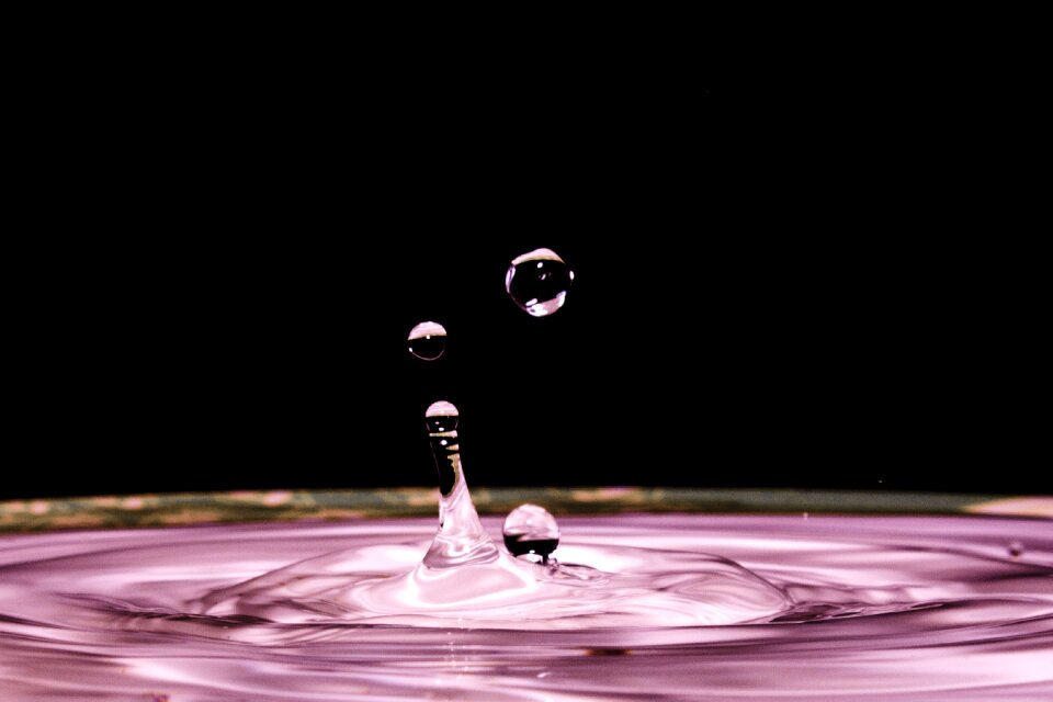 Purple clean liquid photo