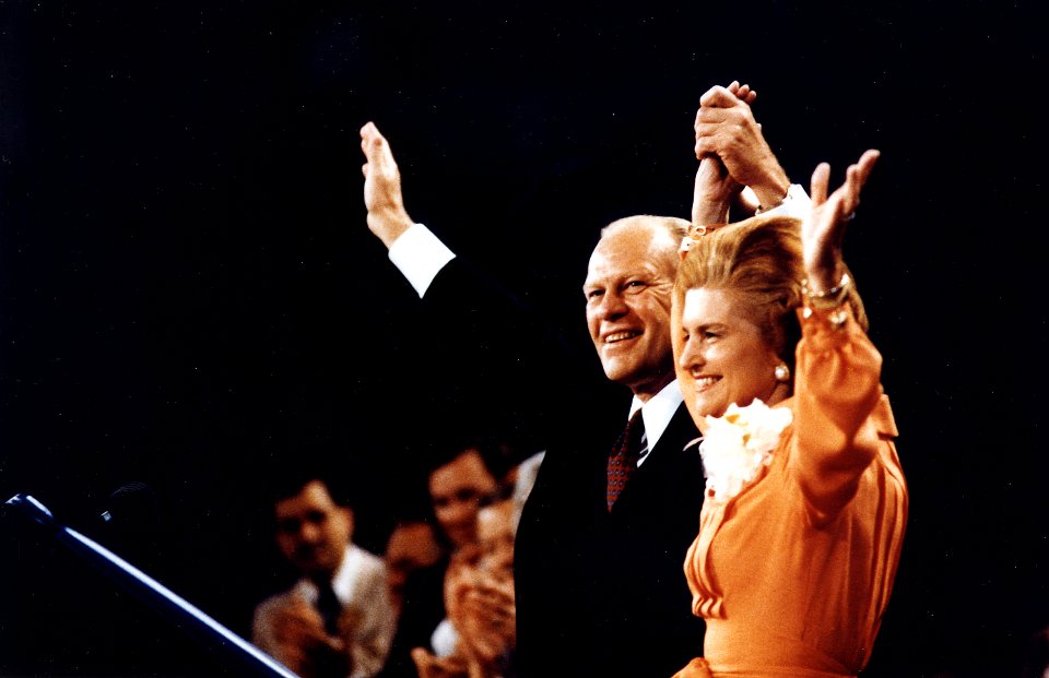 President and Mrs. Ford at the RNC - NARA - 7027909