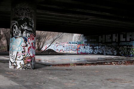Painting graffiti outdoor