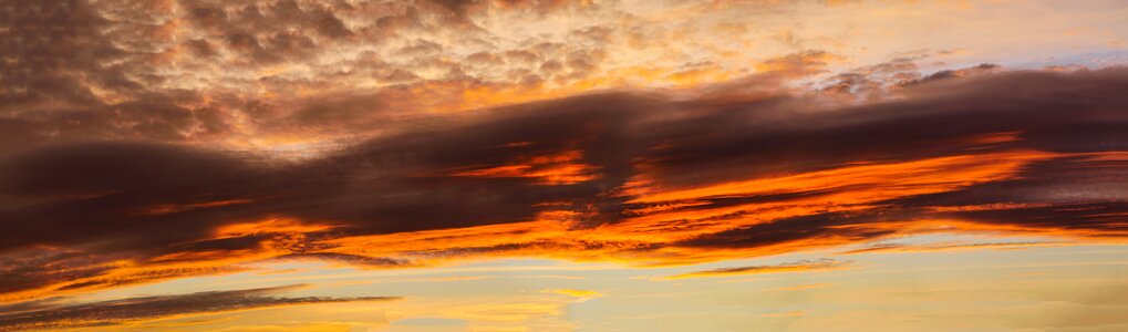 Sky clouds red photo