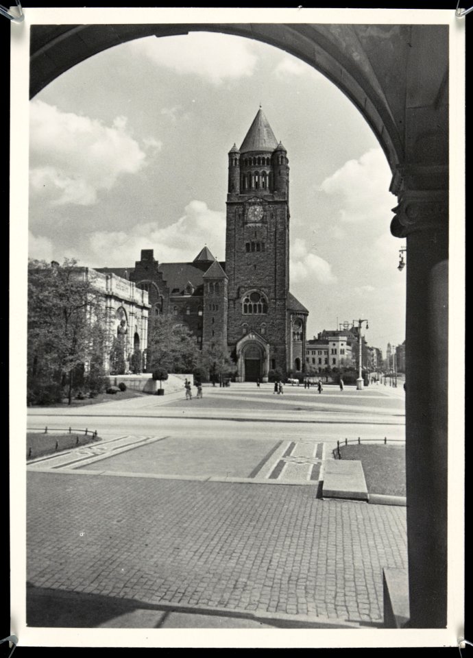 Poznan, widok na zamek z Uniwersytetu 1939 (67982308)